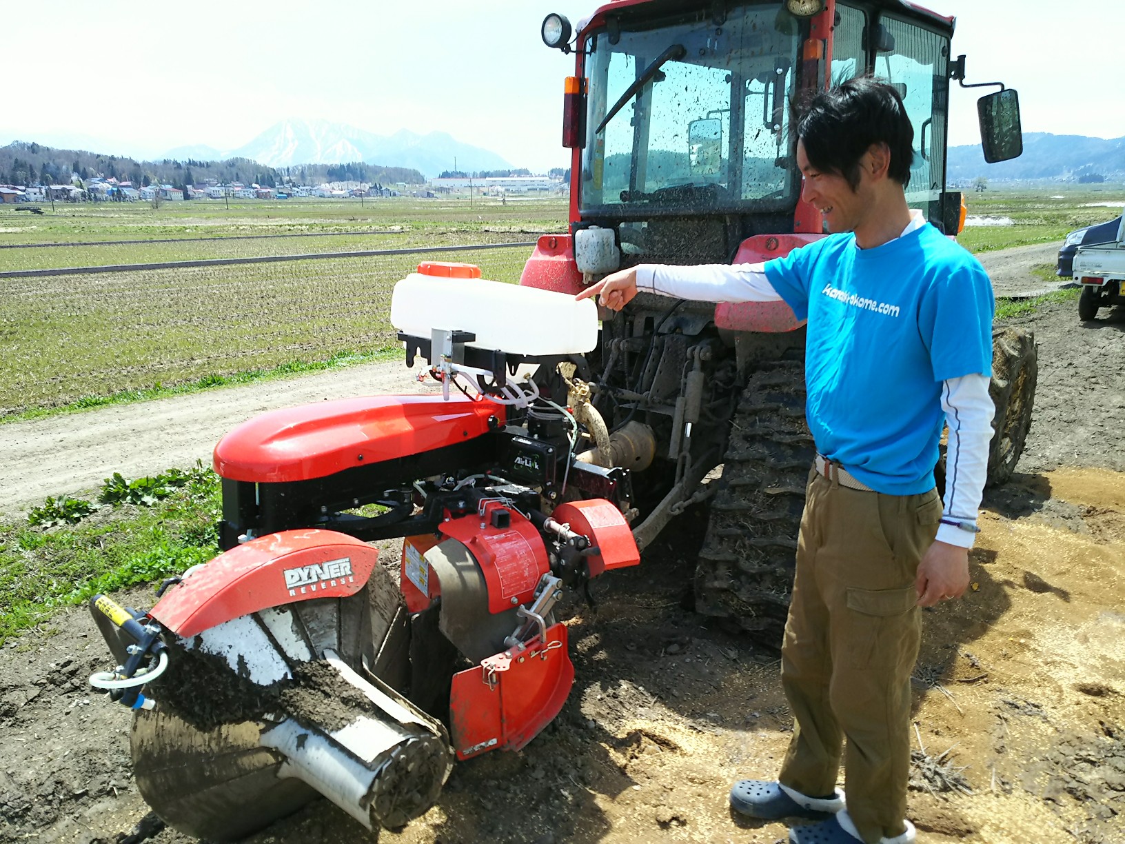 あぜ塗り機 | 金崎さんちのお米